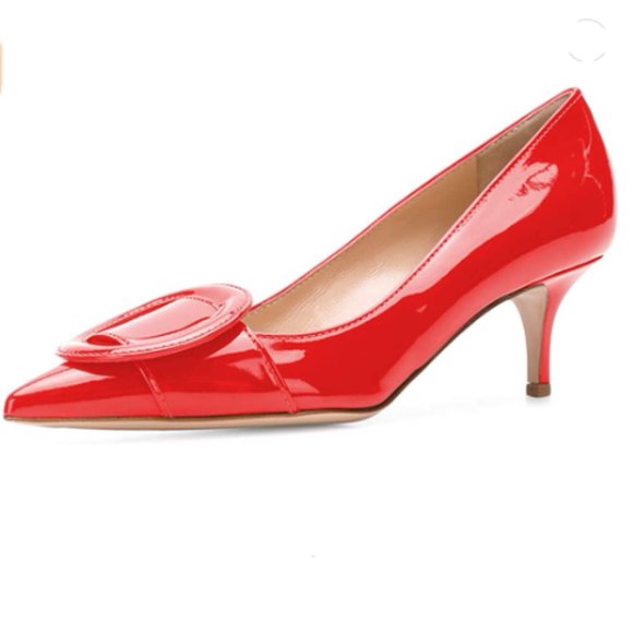 Shoes Ydn Pointed Toe Slip On Pumps Kitten Low Heel Office Shoes With